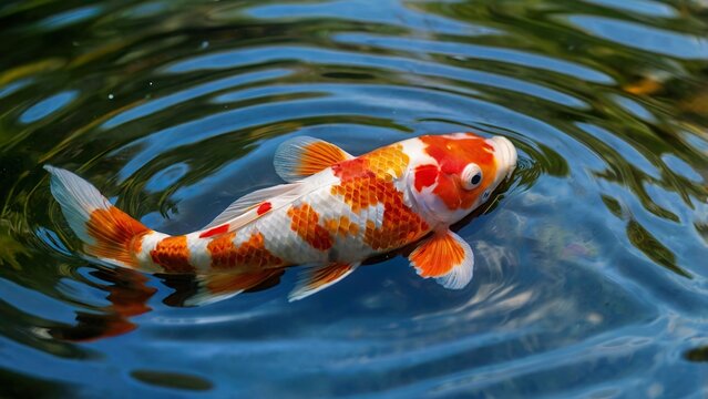 goldfish in a pond