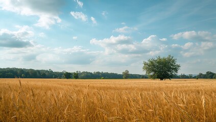 Obraz premium Countryside scenery of a farming area