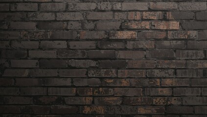 Fototapeta premium Vintage black grunge brick surface for textured background or design