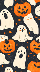 halloween seamless pattern