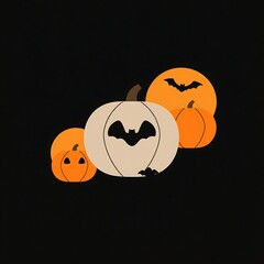 Abstract geometric Halloween design