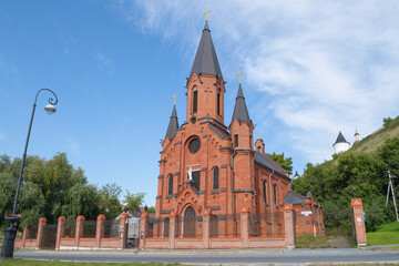 Holy Trinity Church (Polish Church) on a sunny August day. Tobolsk, Russia