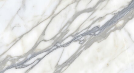 Elegant White Marble Texture with Grey Veins