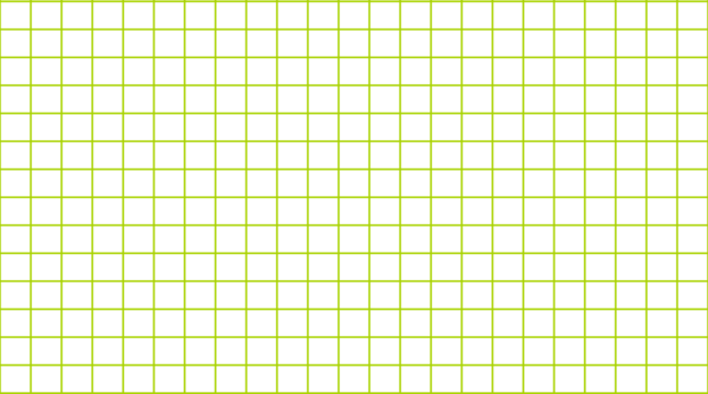 Green grid pattern design with clean lines on transparent background