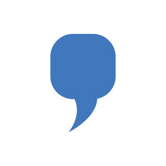 Need a speech bubble for your project? This clean, modern blue dialogue box is perfect for branding, websites, and social media marketing!