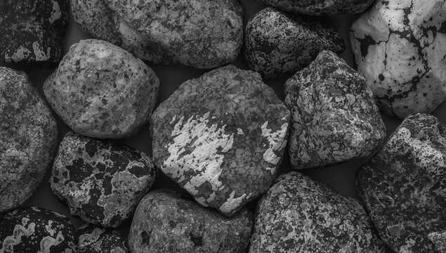 Monochrome Geological Specimens