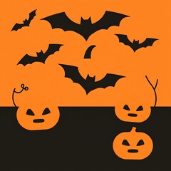 Abstract geometric Halloween design