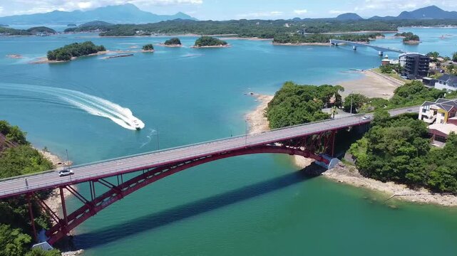 天草五橋・5号橋（松島橋）のドローン空撮
