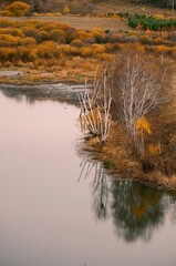 The amazing scenery of autumn on the vast grasslands of Inner Mongolia, China