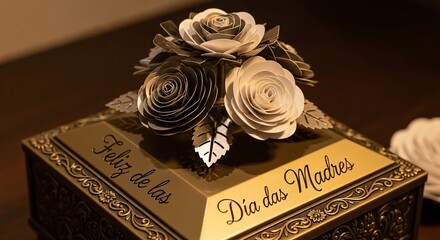Pastel Floral Design for Mother’s Day Delicate Spanish Greeting Art feliz dia de las madres