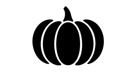 Solid ripe pumpkin icon design