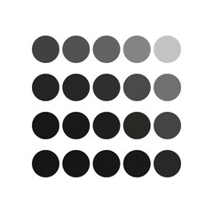 Color Palette Swatch Grid Dots Vector Illustration