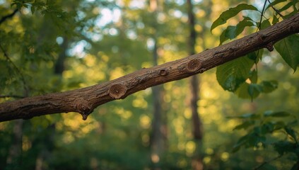 Detailed view of a tree limb