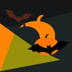Abstract geometric Halloween design