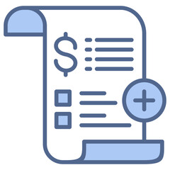 Invoice Blue Icon