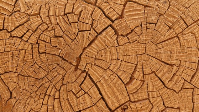 Creative brown wood pattern formed by chopping with an axe - Powered by Adobe