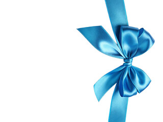 blue ribbon, satin ribbon, shiny ribbon, decorative bow, gift bow, present bow, celebration ribbon, luxury ribbon, elegant bow, glossy ribbon, isolated ribbon, black background, festive decoration,