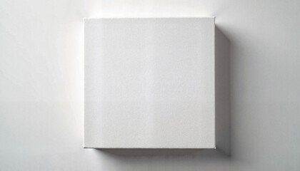 Blank canvas mockup with ample copy space for design projects on white background
