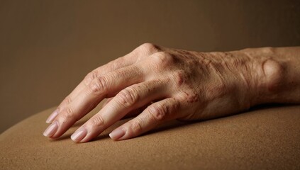 Hands of an elderly lady