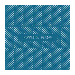 Seamless Geometric Pattern with Diagonal Lines in Teal and White for Modern Design Projects and Creative Backgrounds