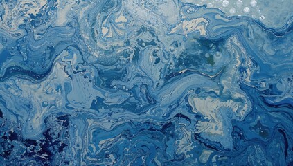 Obraz premium Abstract ocean waves in blue hues