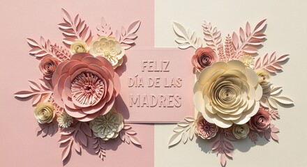 Beautiful Floral Greeting for Mother’s Day in Spanish Feliz Día de las Madres