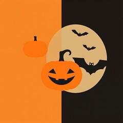 Abstract geometric Halloween design