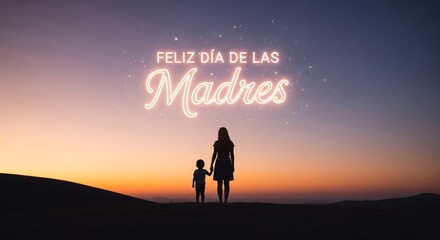 Feliz Día de las Madres  Elegant Floral Mother’s Day Art Design