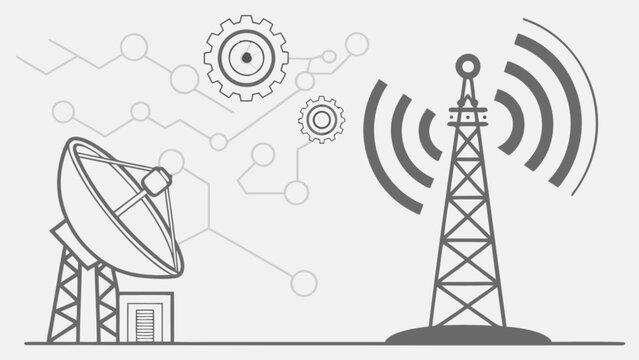 Wireless communication, satellite link, broadcast, data transfer