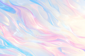 青とピンクの流れる抽象的な背景イラスト