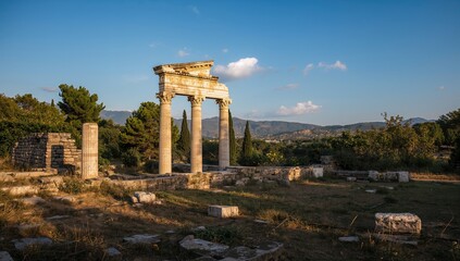 Obraz premium Ancient ruins located in a historic region of Anatolia
