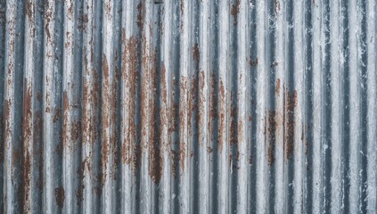 Rusty corrugated metal sheet backdrop