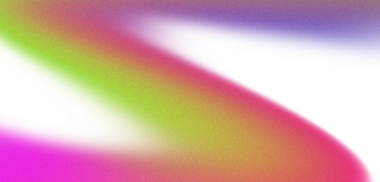 Abstract gradient swirls of pink purple yellow and green with soft lighting isolated on transparent background