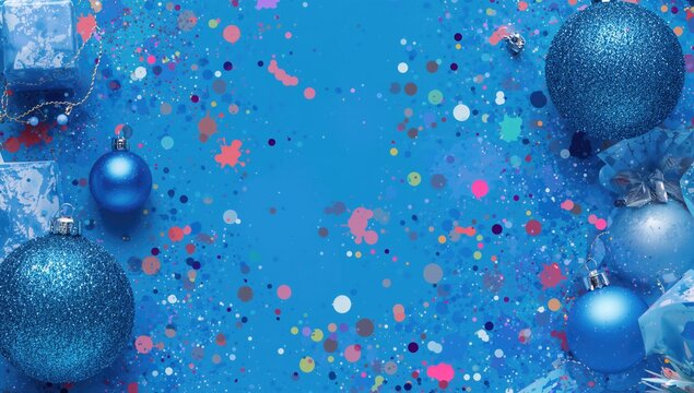 Collection of festive components for holiday design