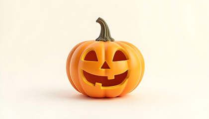 Obraz na płótnie Canvas happy halloween pumkin jack o lantern isolated on white background