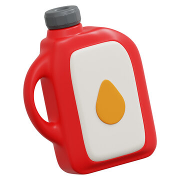Engine Oil Bottle 3D Icon