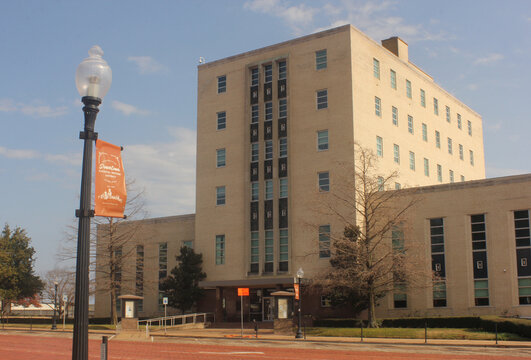 Tyler TX - January 5, 2025: Smith County Courthouse Located in Downtown Tyler TX