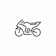 sport motor bike icon sign vector