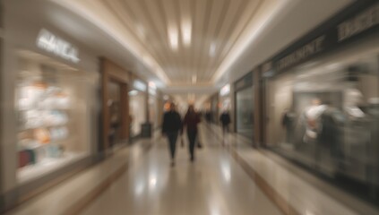 Blurred background of a retail center