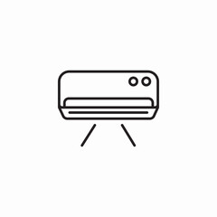 wall air conditioner icon sign vector