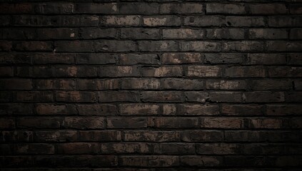Fototapeta premium Dark Textured Old Brick Wall Background