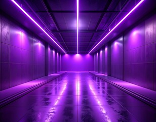 Fototapeta premium Futuristic Perspective, Dark Angle Energetic Mood Realistic Background Lighting Wide Abstract establishing Studio Wallpaper