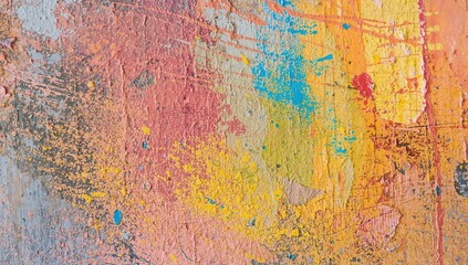 Obraz premium Canvas with abstract acrylic patterns