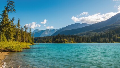 Coastal region along the scenic mountain highway
