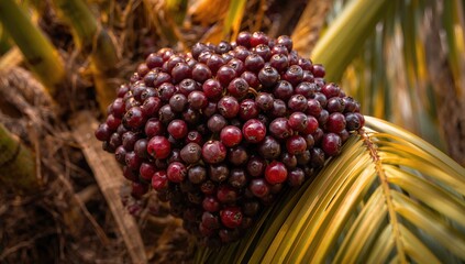 Fototapeta premium Acai Berries - Fruit from the Asaizeyro Palm Tree