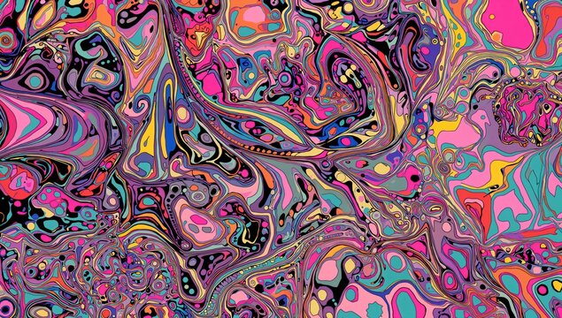 Vibrant abstract pattern ideal for wallpapers and textured surfaces