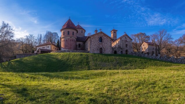 Orthodox monastery founded by Queen Helen of Anjou in the 13th century, detailed view