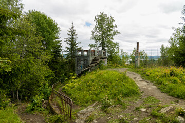 Panorama of Sortavala from the top of the mountain, Karelia