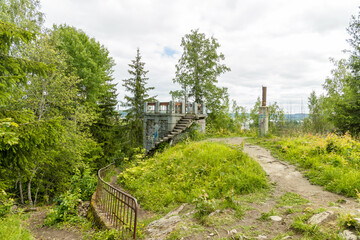 Panorama of Sortavala from the top of the mountain, Karelia