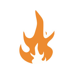 fire  logo icon illustration flat